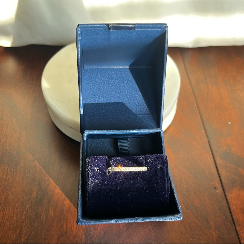 Blue Nile Platinum Pave Diamond Ring 1/4 ct tw